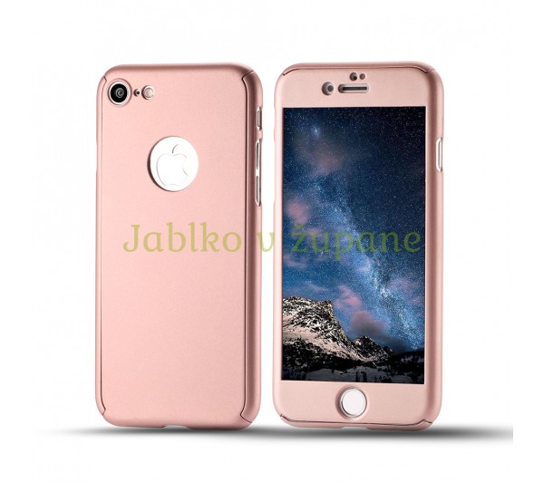 360° kryt Apple iPhone 7/8 - ružový